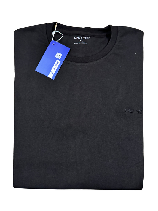 Basic Black T Shirt (ONLYYES)